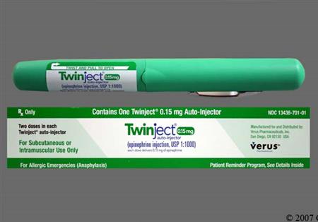 Twinject 0.15mg/0.15ml Auto Injector Solution For Injection package photo