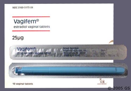 Vagifem 25mcg Vaginal Tablet package photo