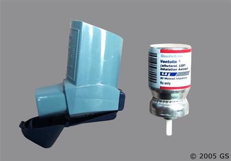 Ventolin 90mcg/actuation Inhalation Aerosol package photo