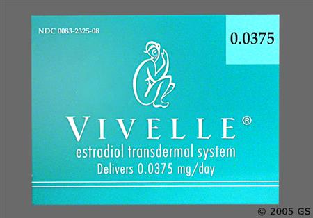 Vivelle 0.0375mg/24hr Transdermal Patch package photo