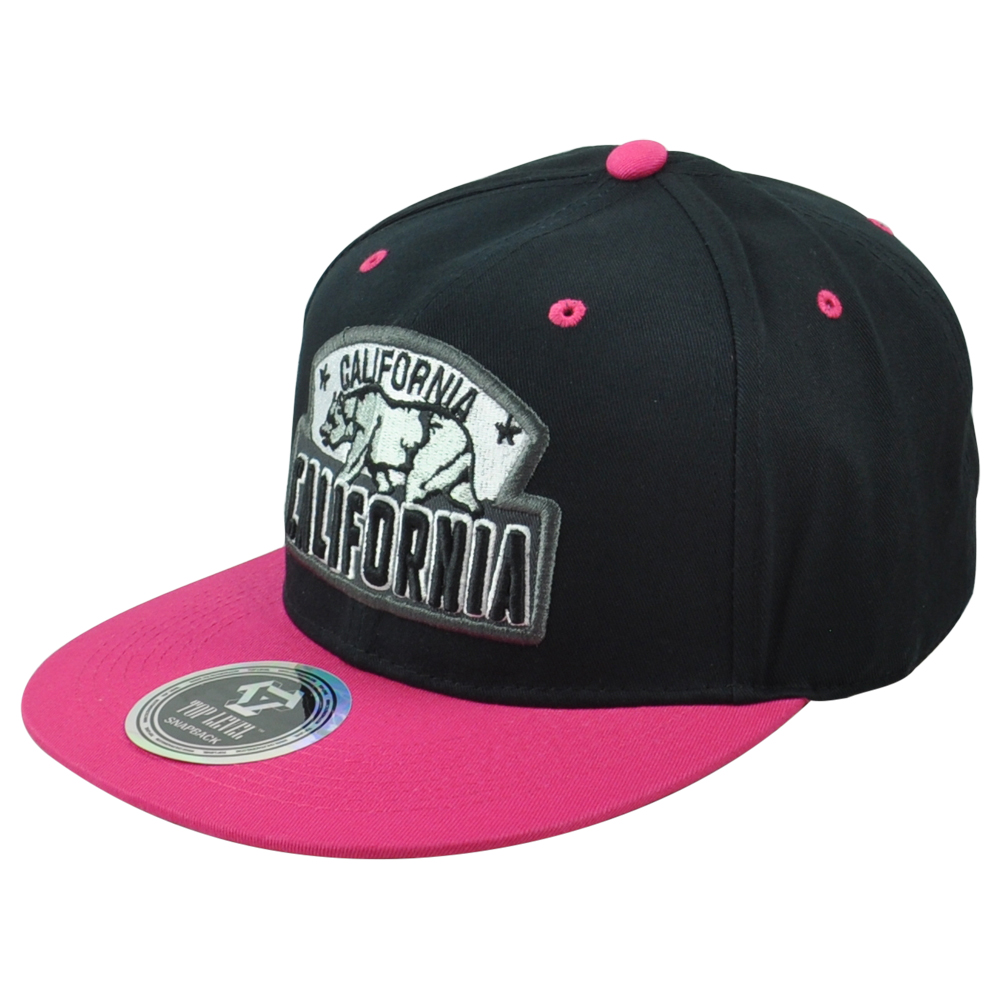 Top Level California Cali Bear Logo State Black Pink Adults  display picture 2