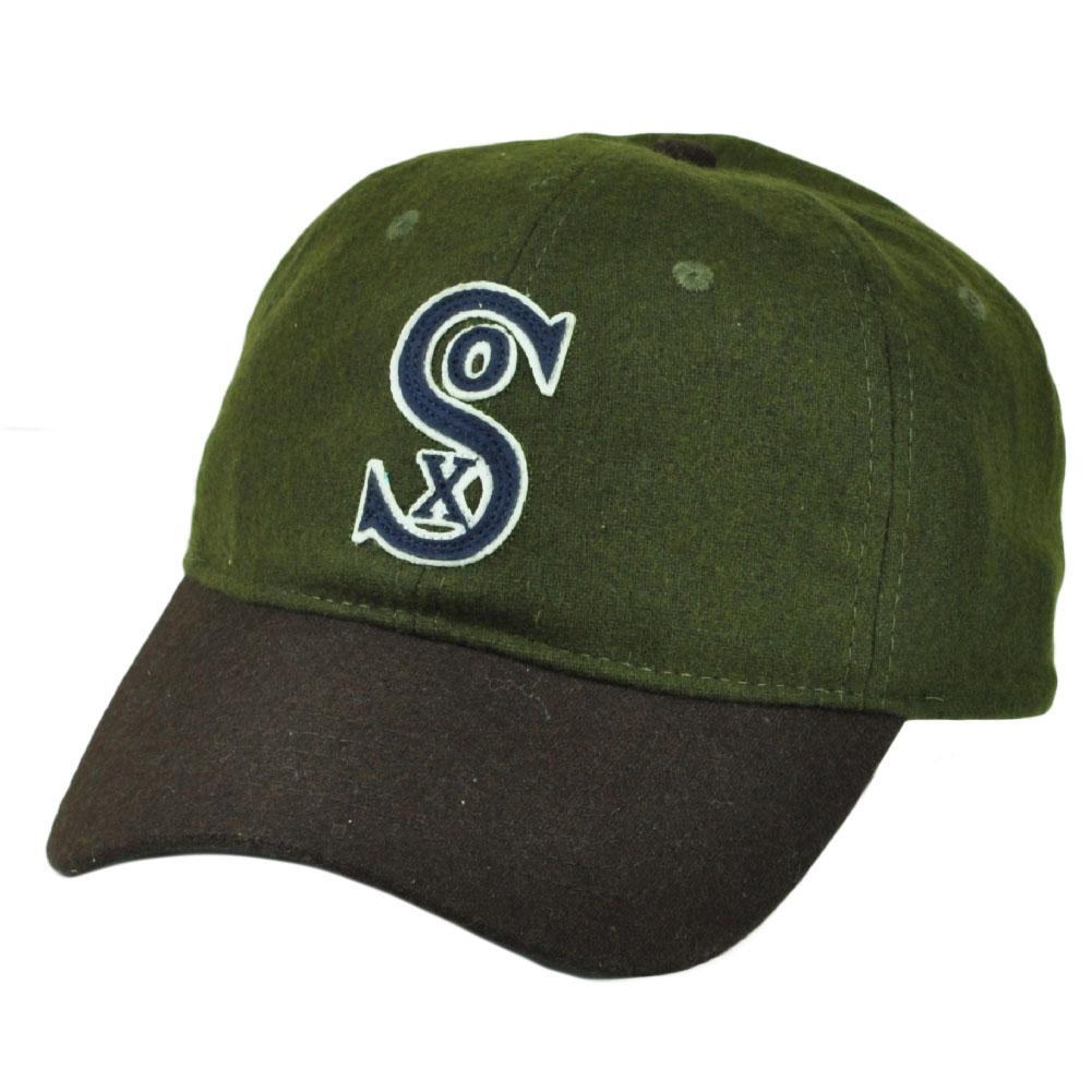 leather white sox hat