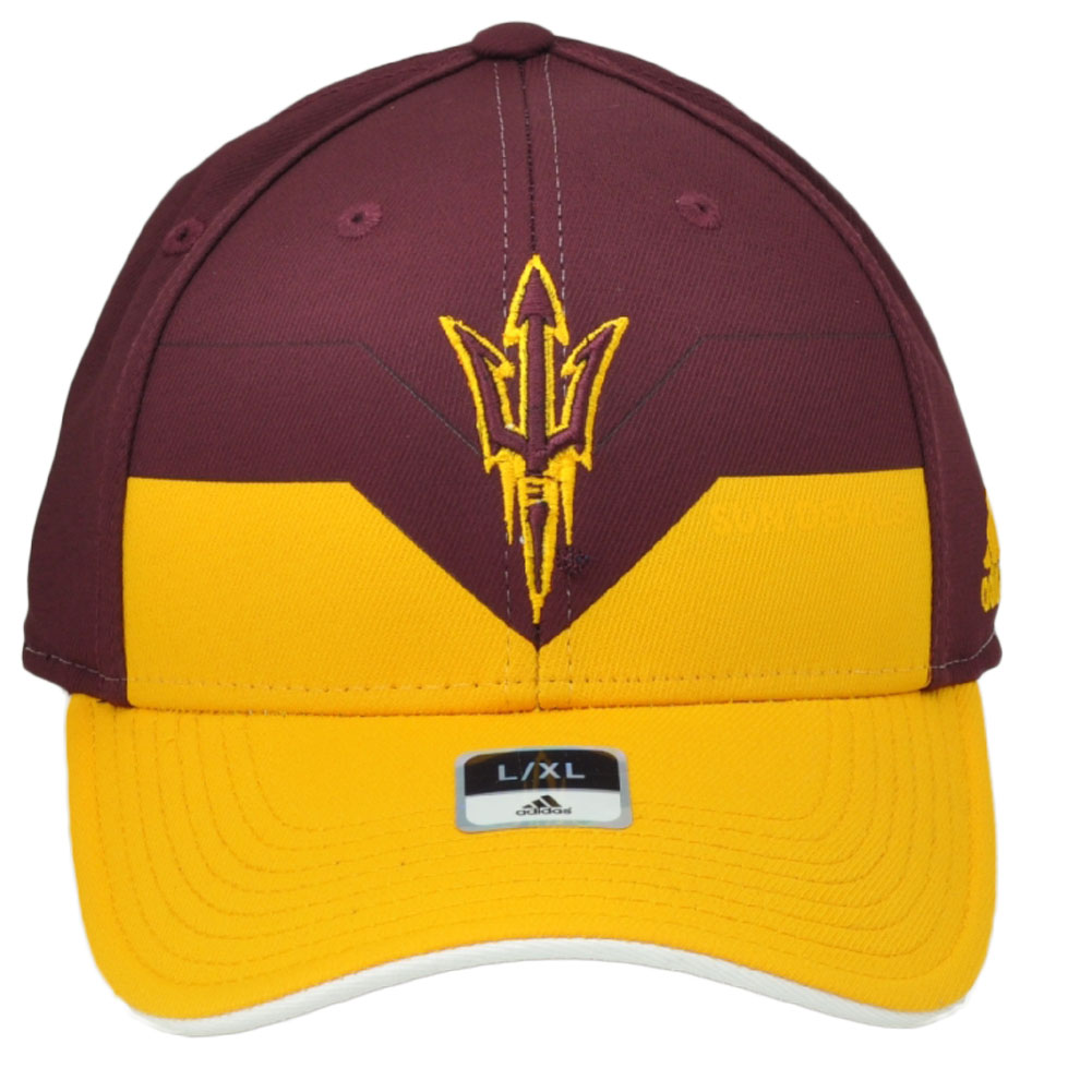 NCAA Arizona State Sun Devils M730Z Burgundy Yellow Flex Fit Small