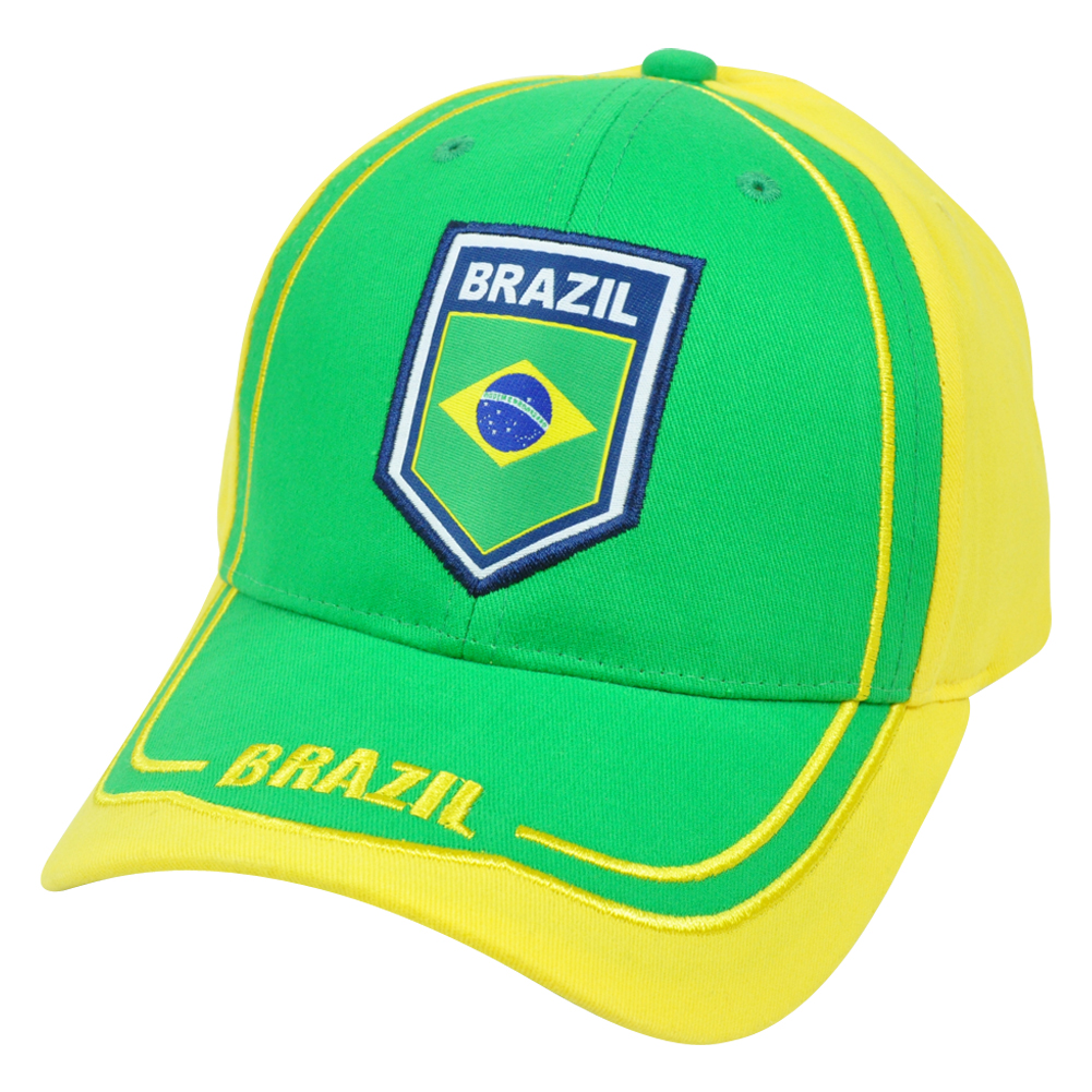 Brasil Brazil Hat Cap Gorra Soccer Flag Futbol Football Rhinox CIS08