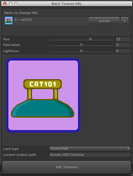 Texture Tools - HSL Texture Tools - HSL