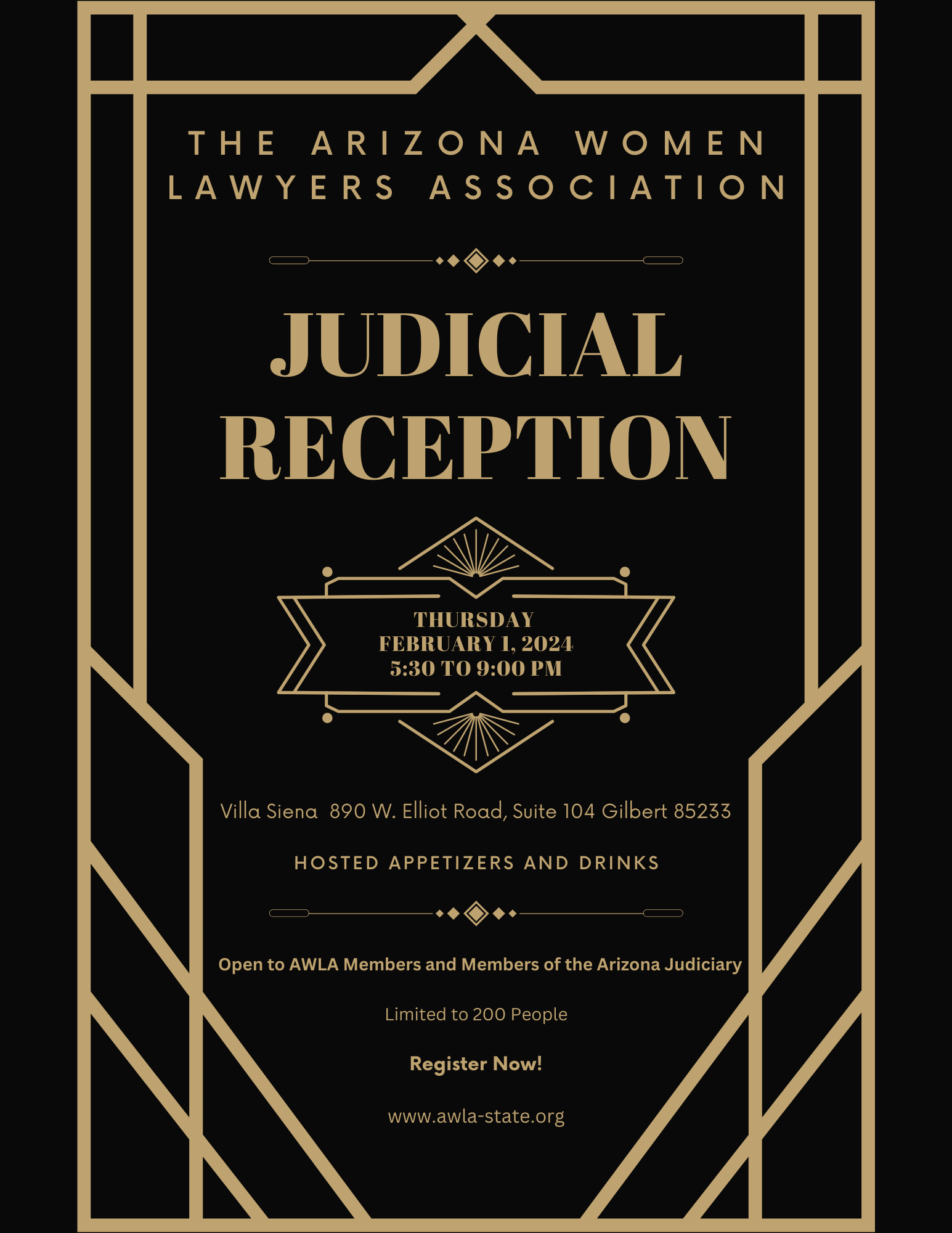 Judicial Reception Events Arizona Women Lawyers Association