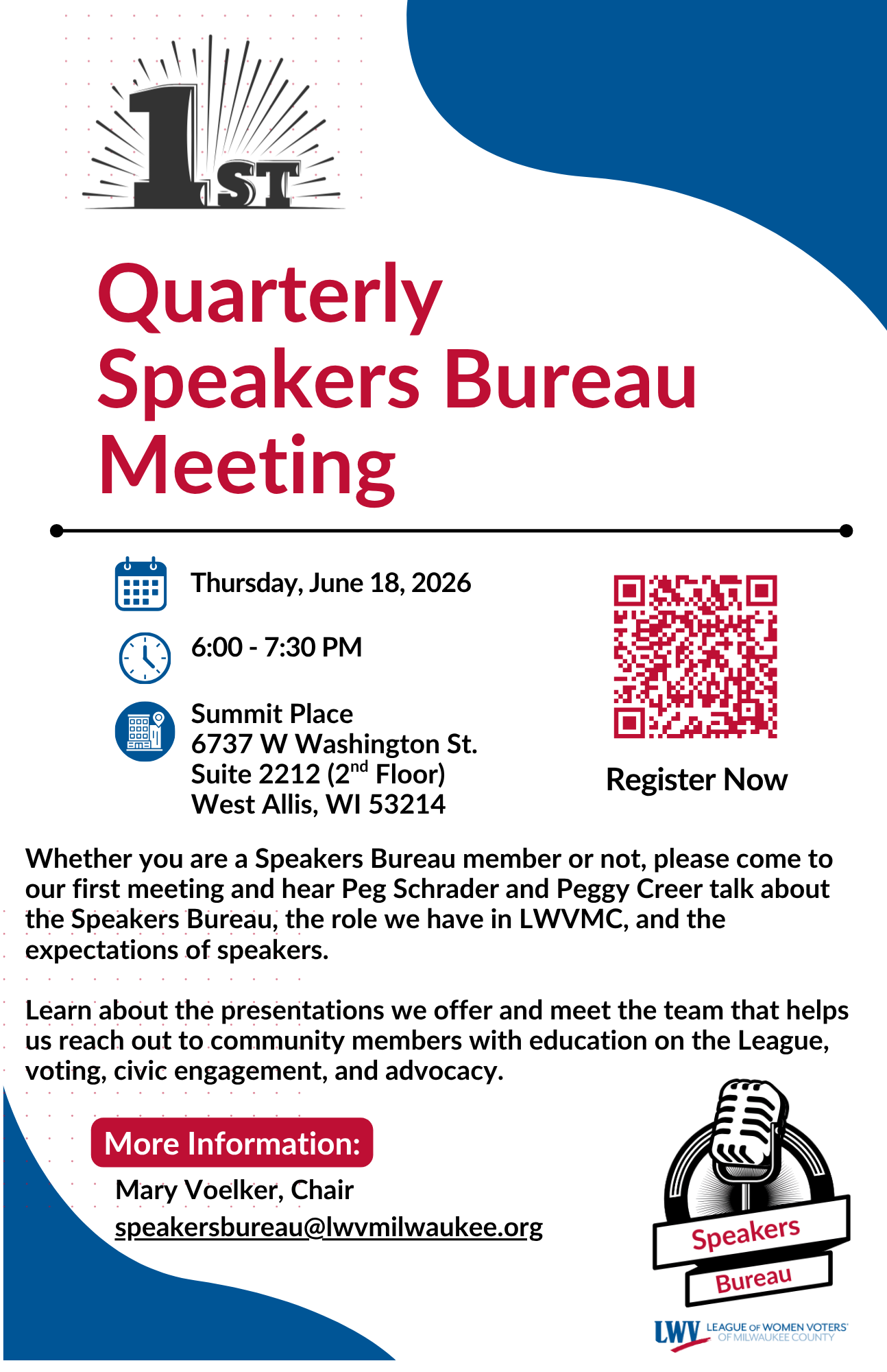 1st Quarterly Speakers Bureau 6-18-2026