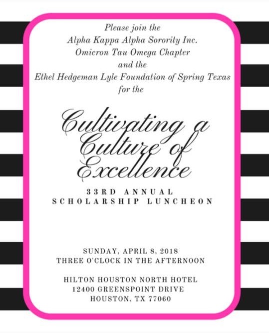 2018 Scholarship Luncheon Flyer