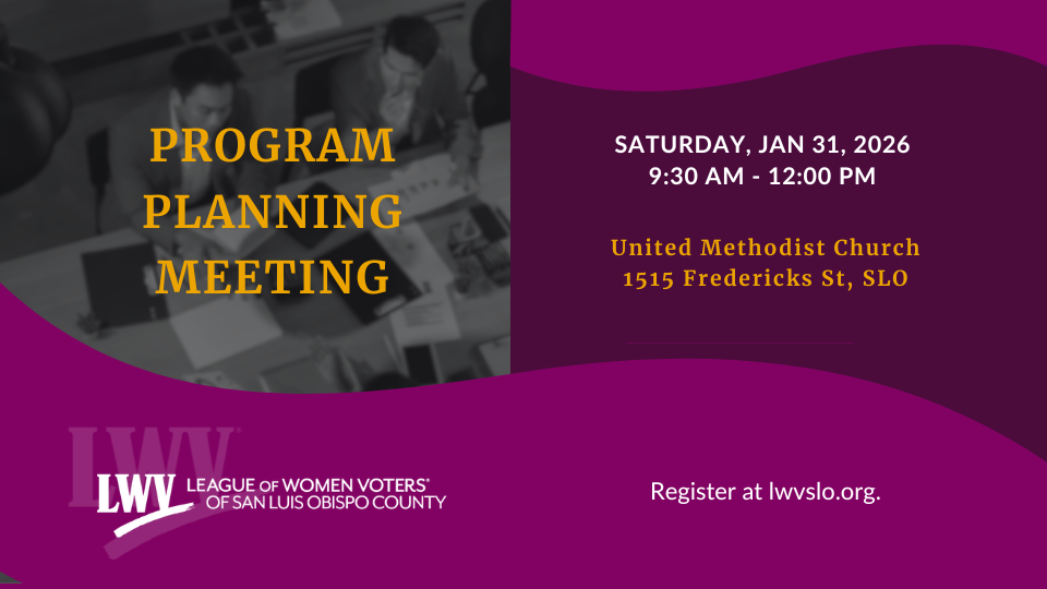 2026 Program Planning