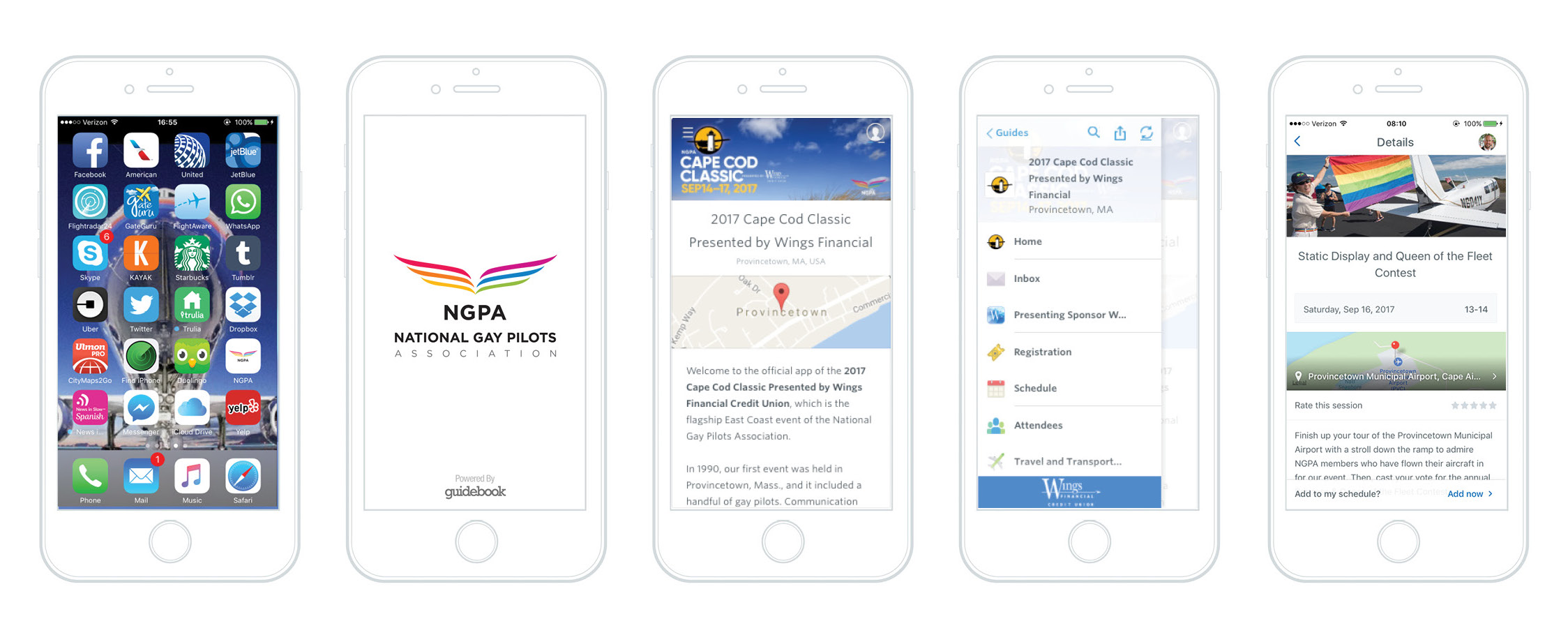 PVC guidebook app mockups