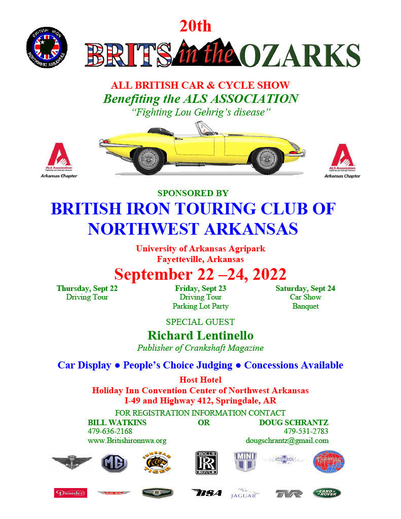 Brits in the Ozarks Calendar Austin Healey Club of America, Inc.