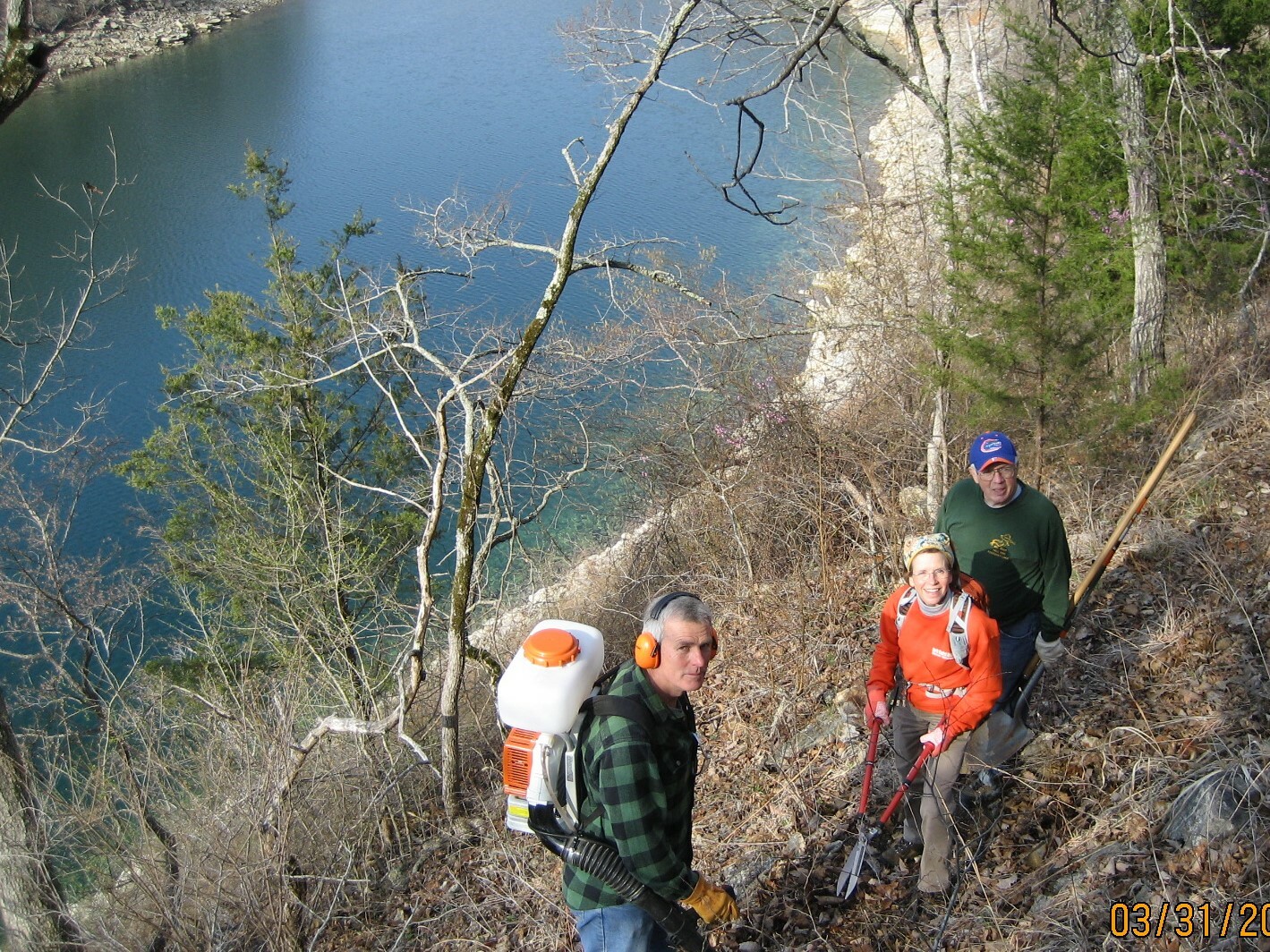 Clearing a trail