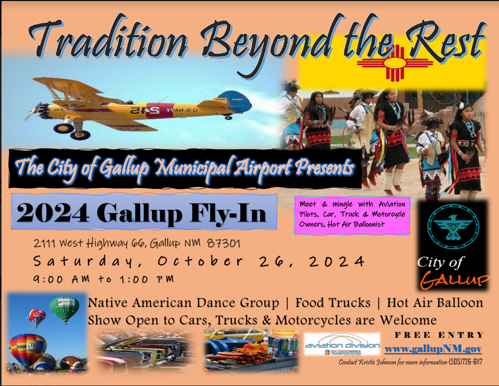 2024 GALLUP AIRPORT FLYIN EVENT OCT 26, 2024 Events New Mexico