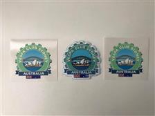 Vespa Club Sydney Cog Patch & Stickers - click to view details