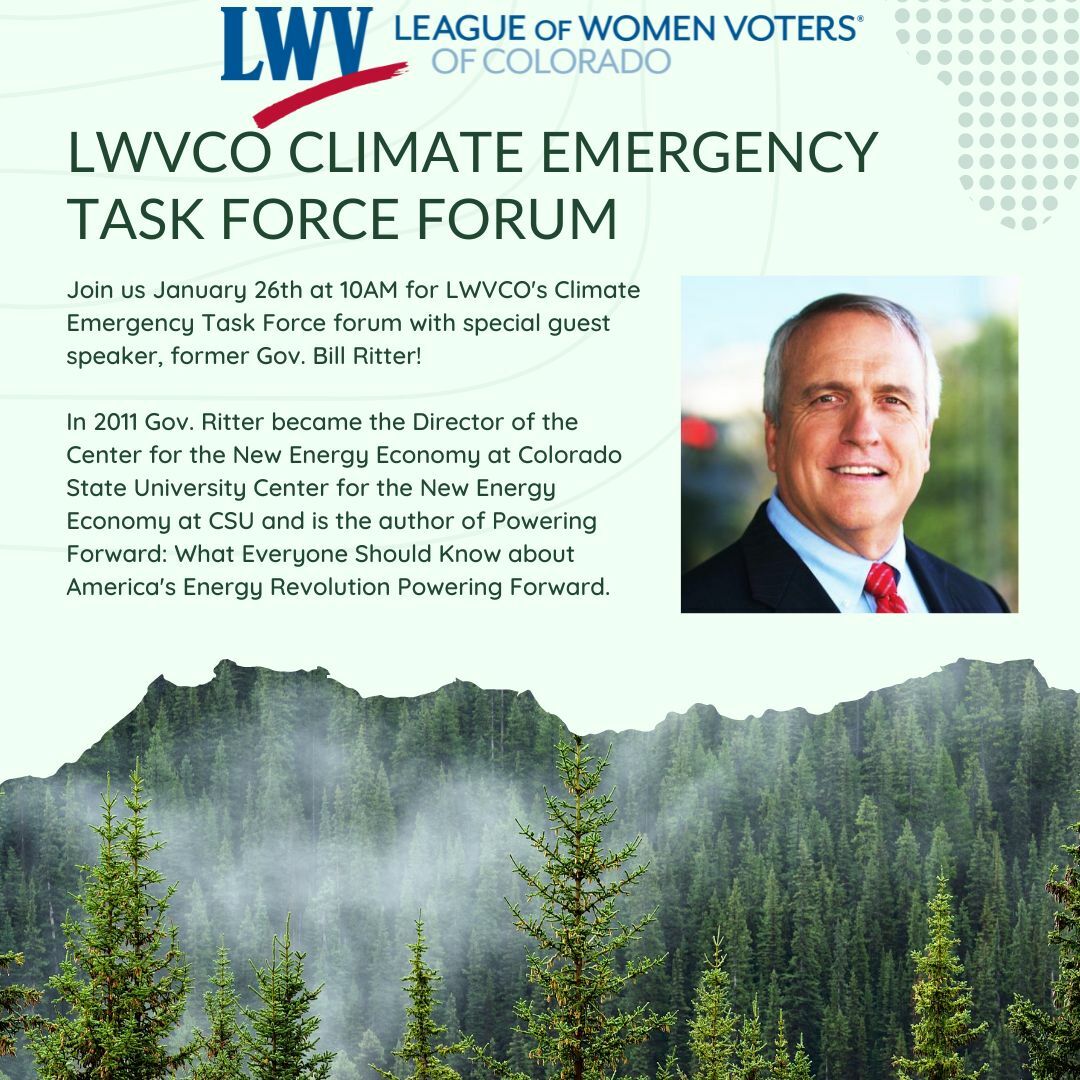 1.26.23 Climate Emer Forum Bill Ritter