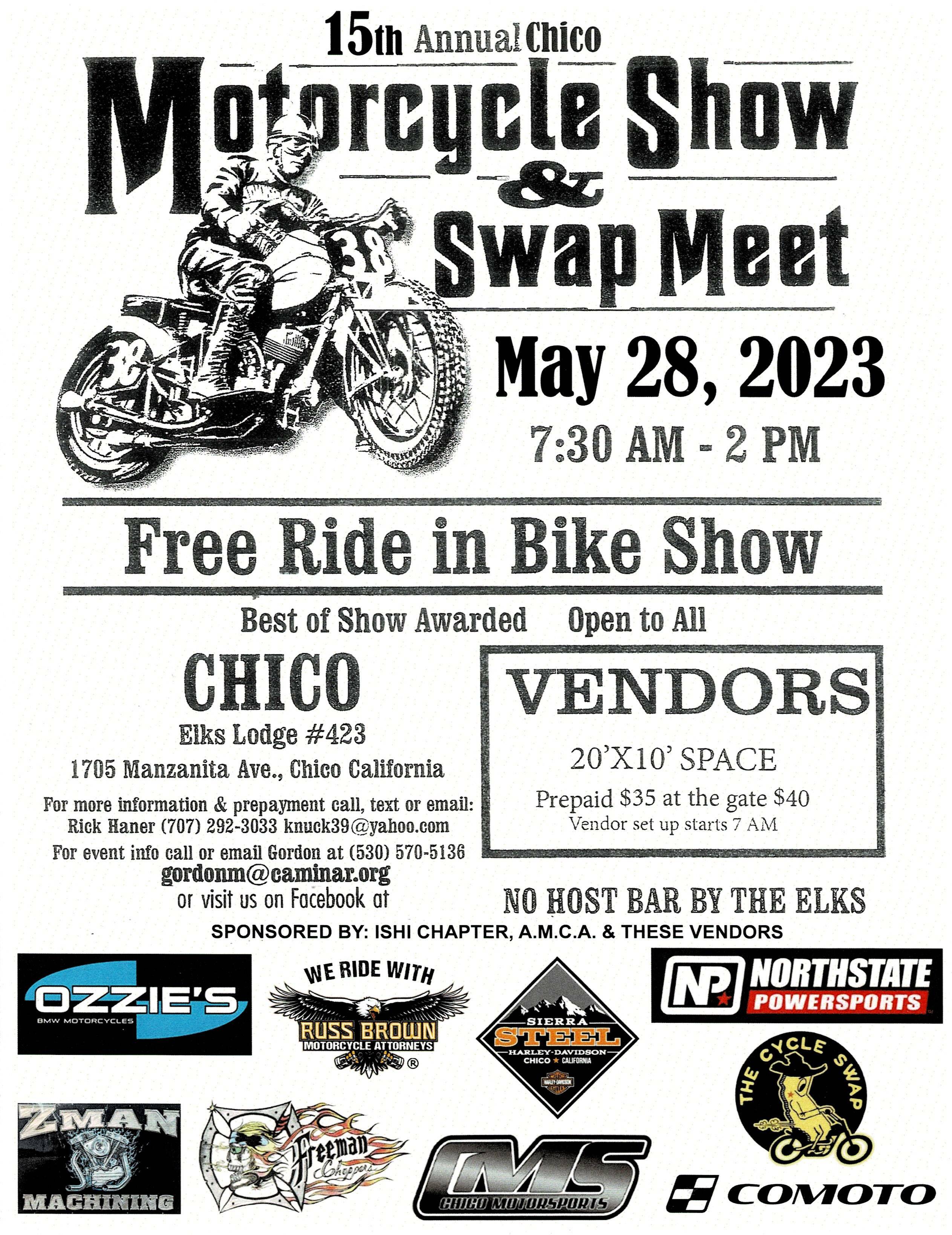 15th annual chico mc swap and show events the antique motorcycle