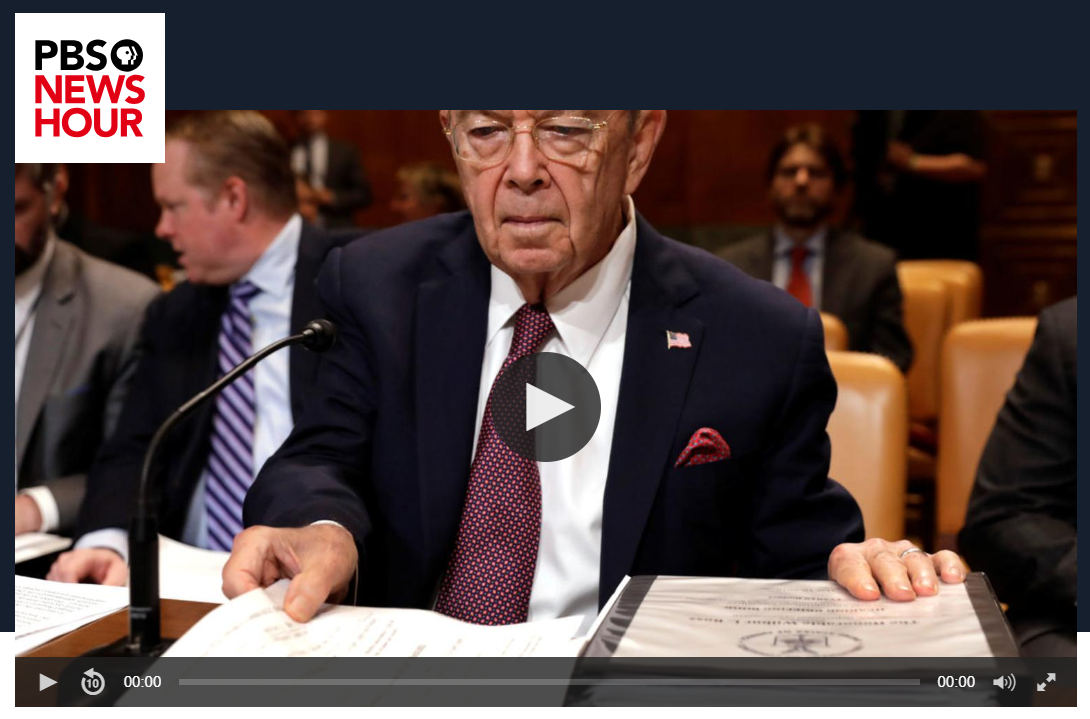 Go to PBS News Hour NPR Citizenship Question on 2020 Census