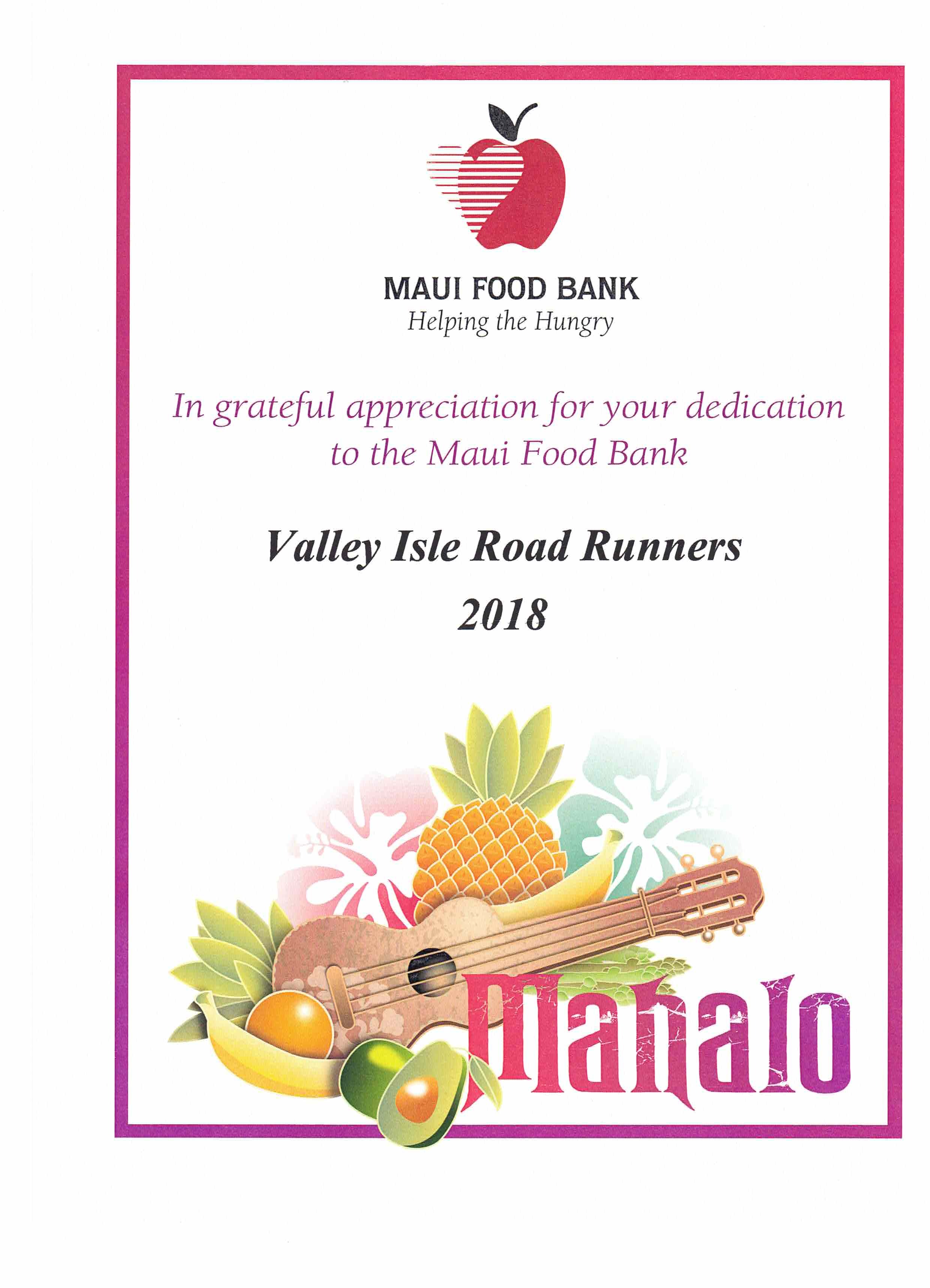 Maui Food Bank 2018