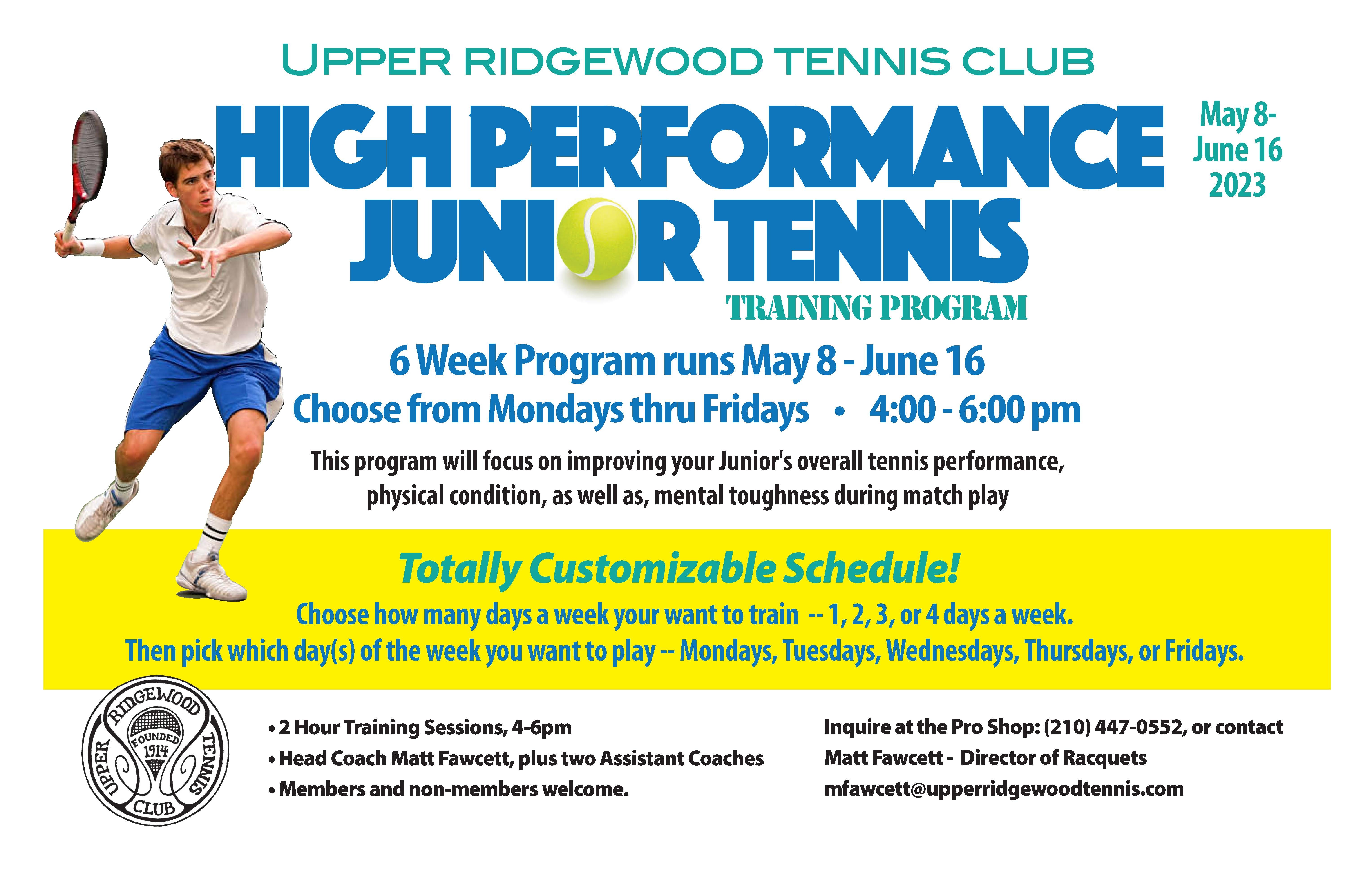 Spring Tennis - Upper Ridgewood Tennis Club