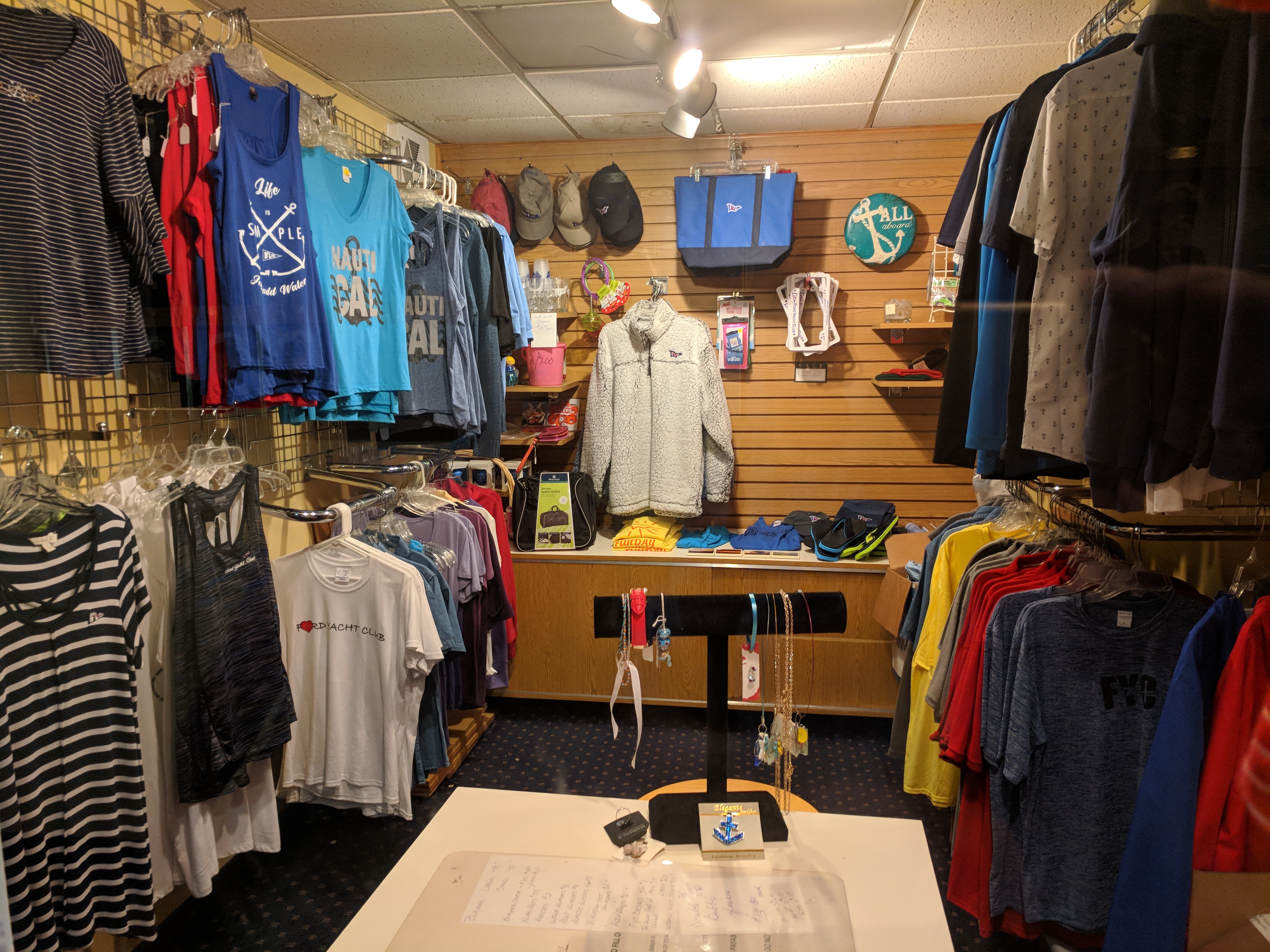 yacht club store