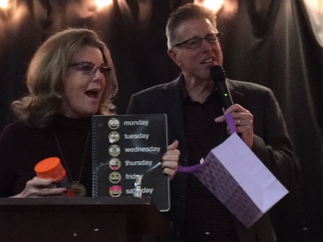 Lorraine and Jeff at 2017 holiday party