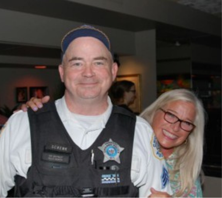 Police officer and neighbor