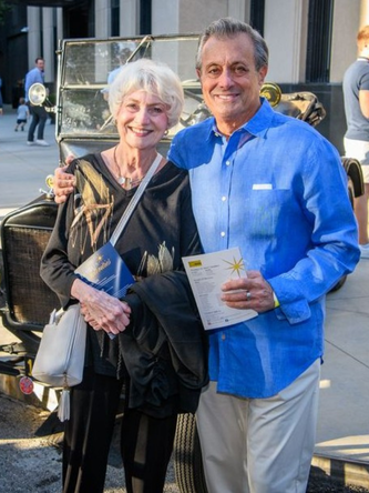 Man and woman standing together