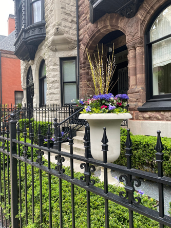Front yard of historic house