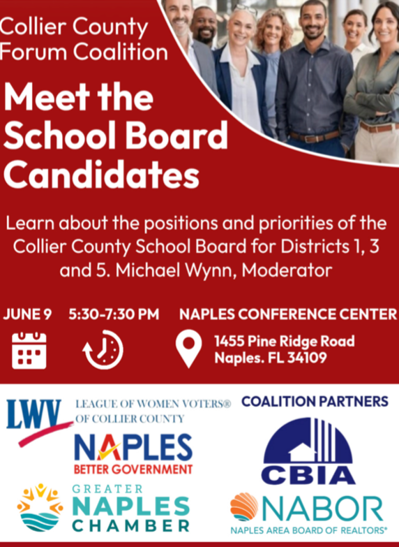 2026 School Board Candidates Forum flyer