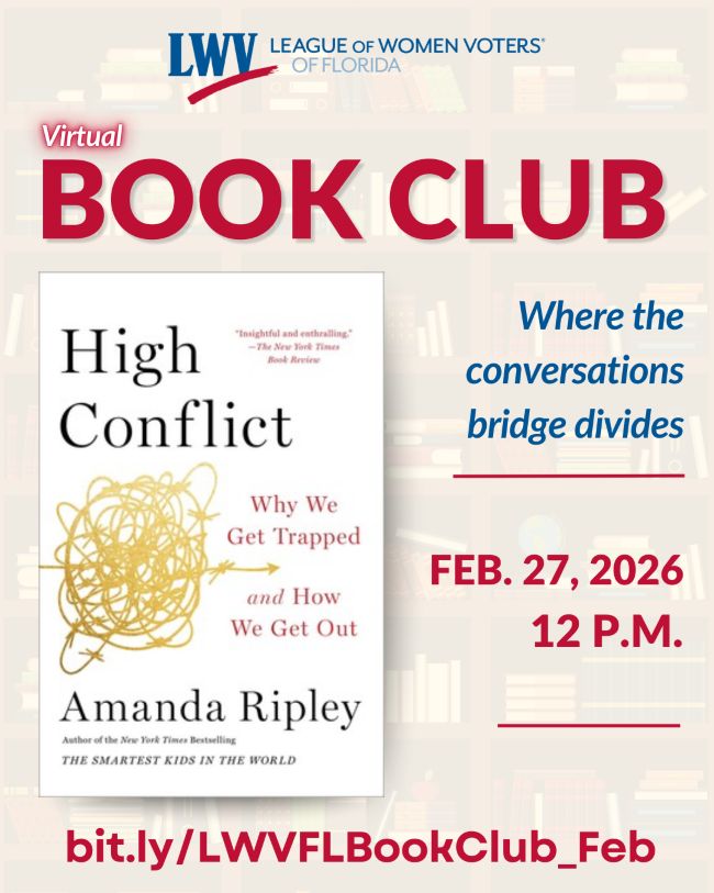 High Conflict flyer from LWVFL