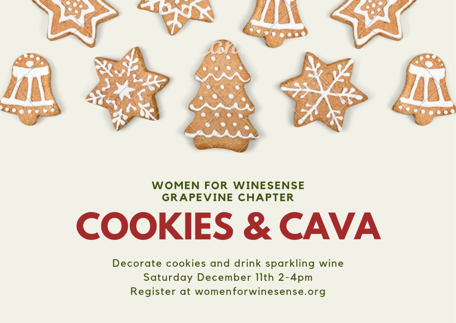 Grapevine- Cookies and Cava