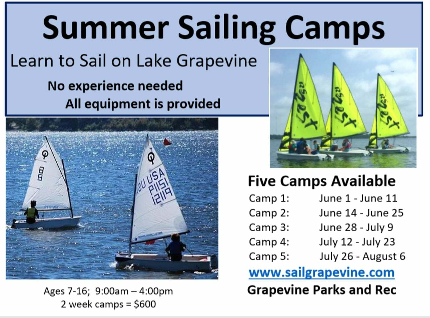 Home Grapevine Sailing Club