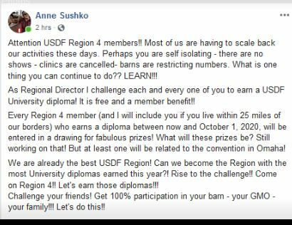 USDF EDUCATION CHALLENGE