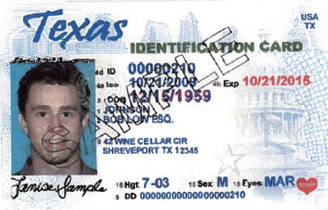 Texas Identification Card