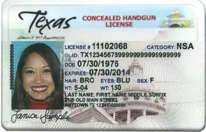 Texas Concealed Handgun License