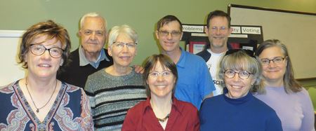 VM Team: (L to R) Gaythia, Frank, Pat, Celeste, guest Gary, Neal, Ceal, Dory
