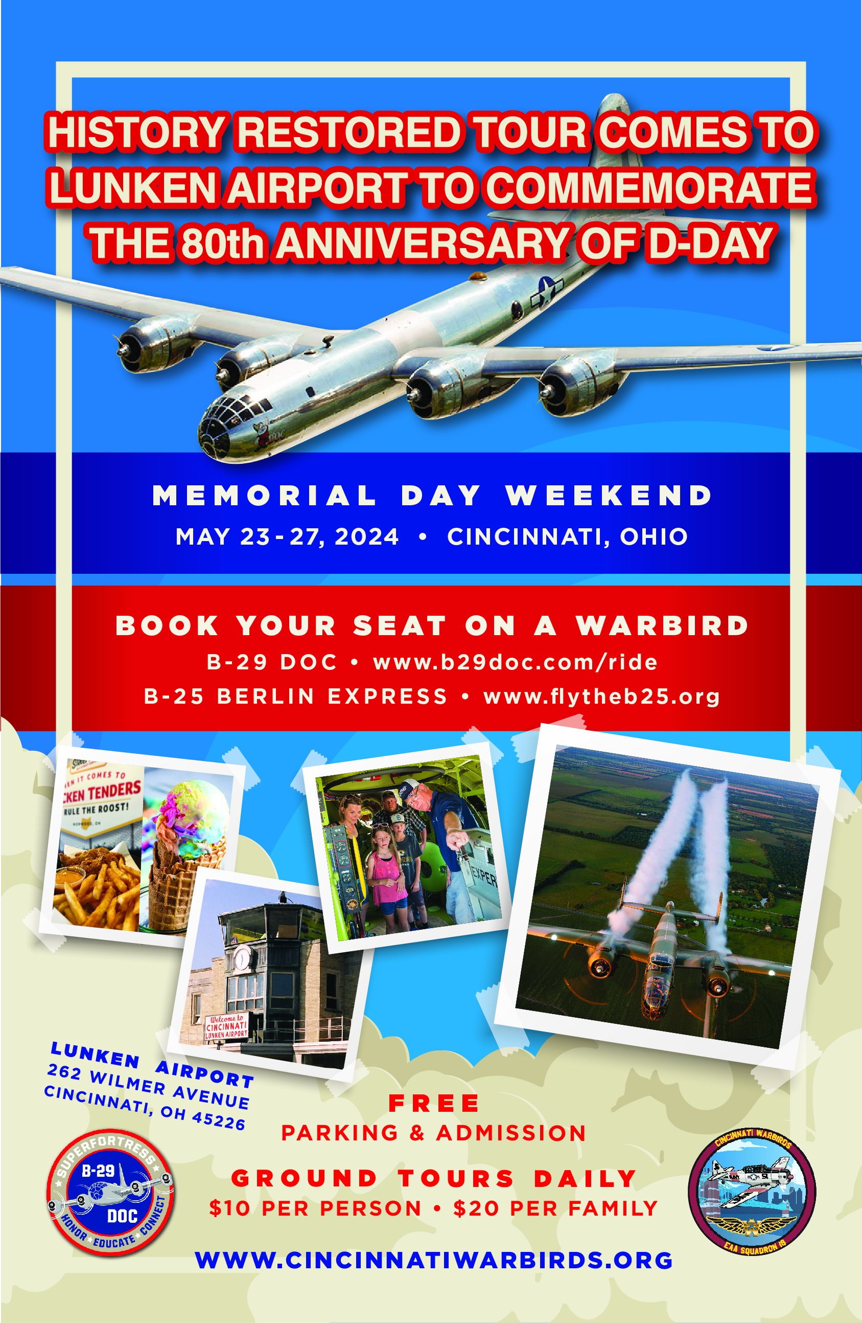 B-29 Doc and B-25 Berlin Express at LUK - Events - Cincinnati Warbirds