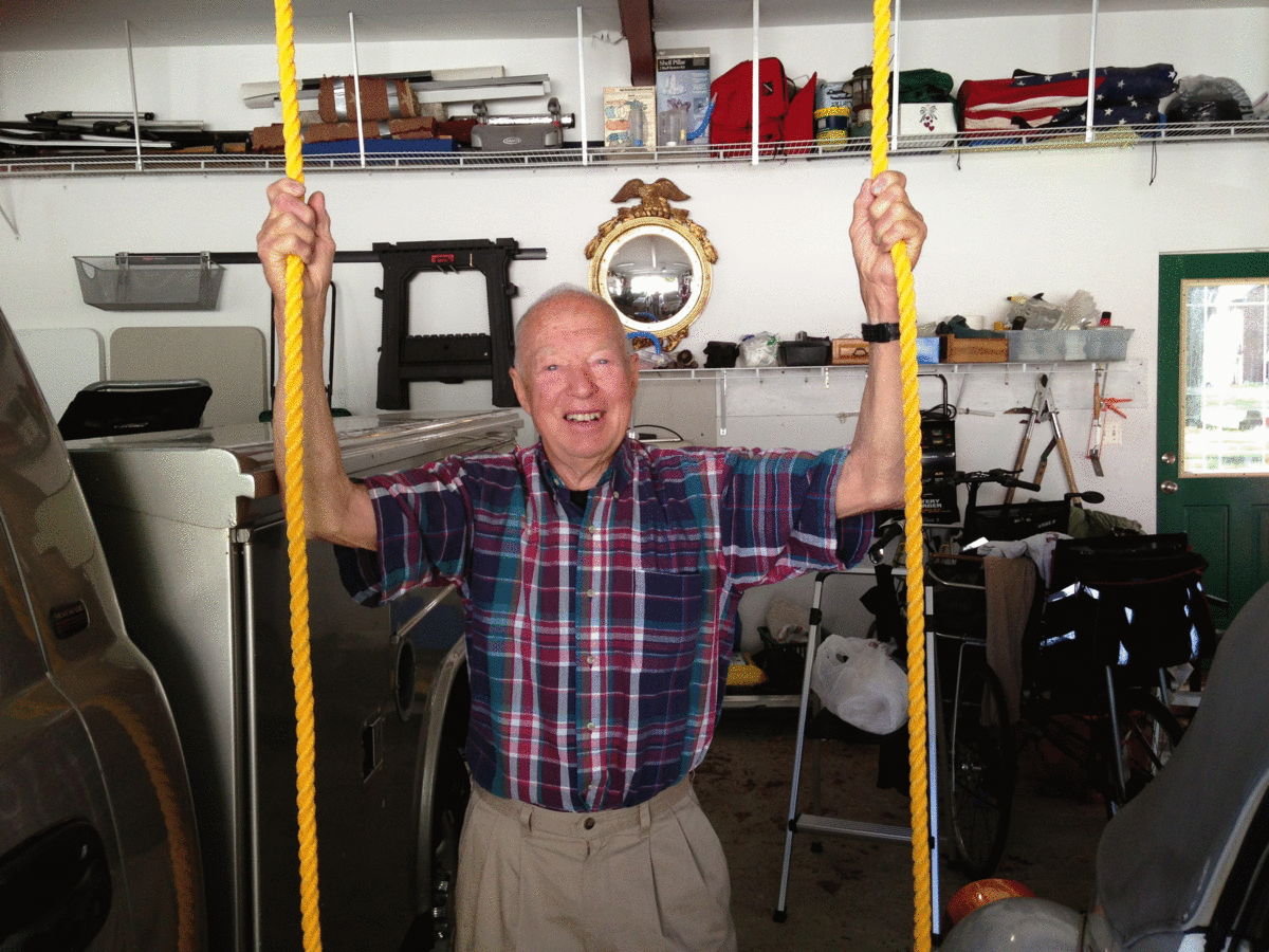 Bill Rock ringing his church bells