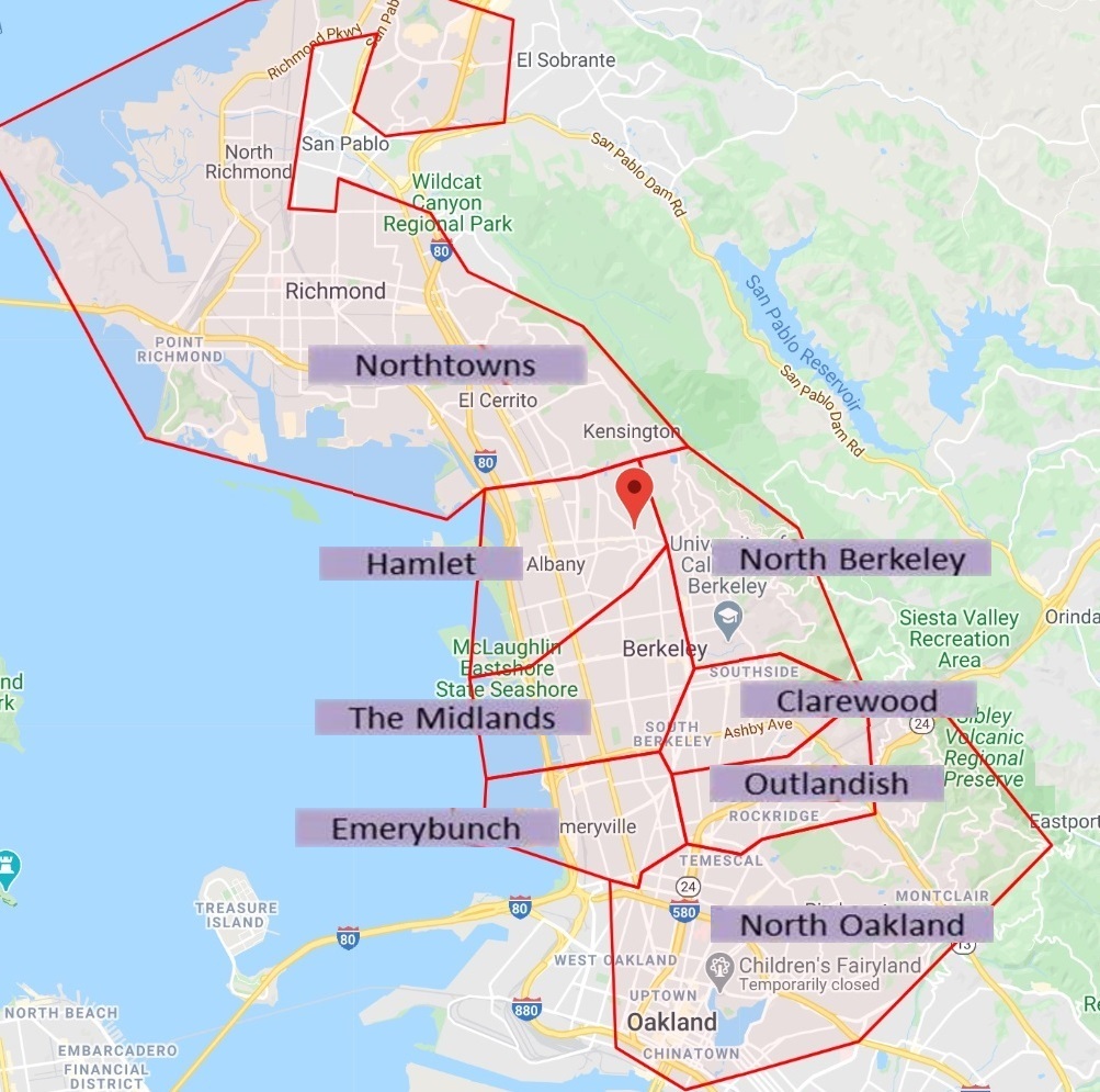 Ashby Ponds Campus Map
