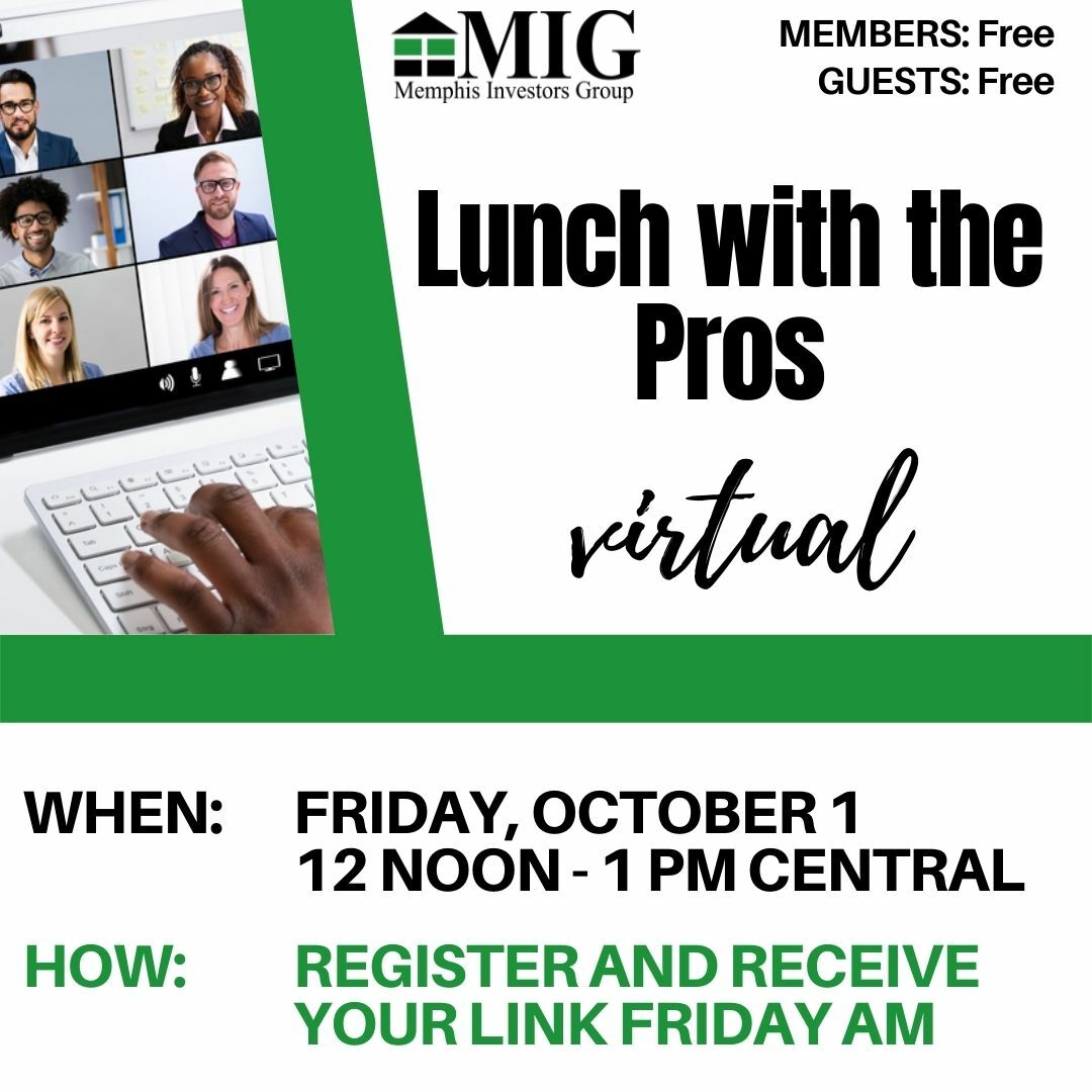 10.1.21 Lunch with the Pros Virtual