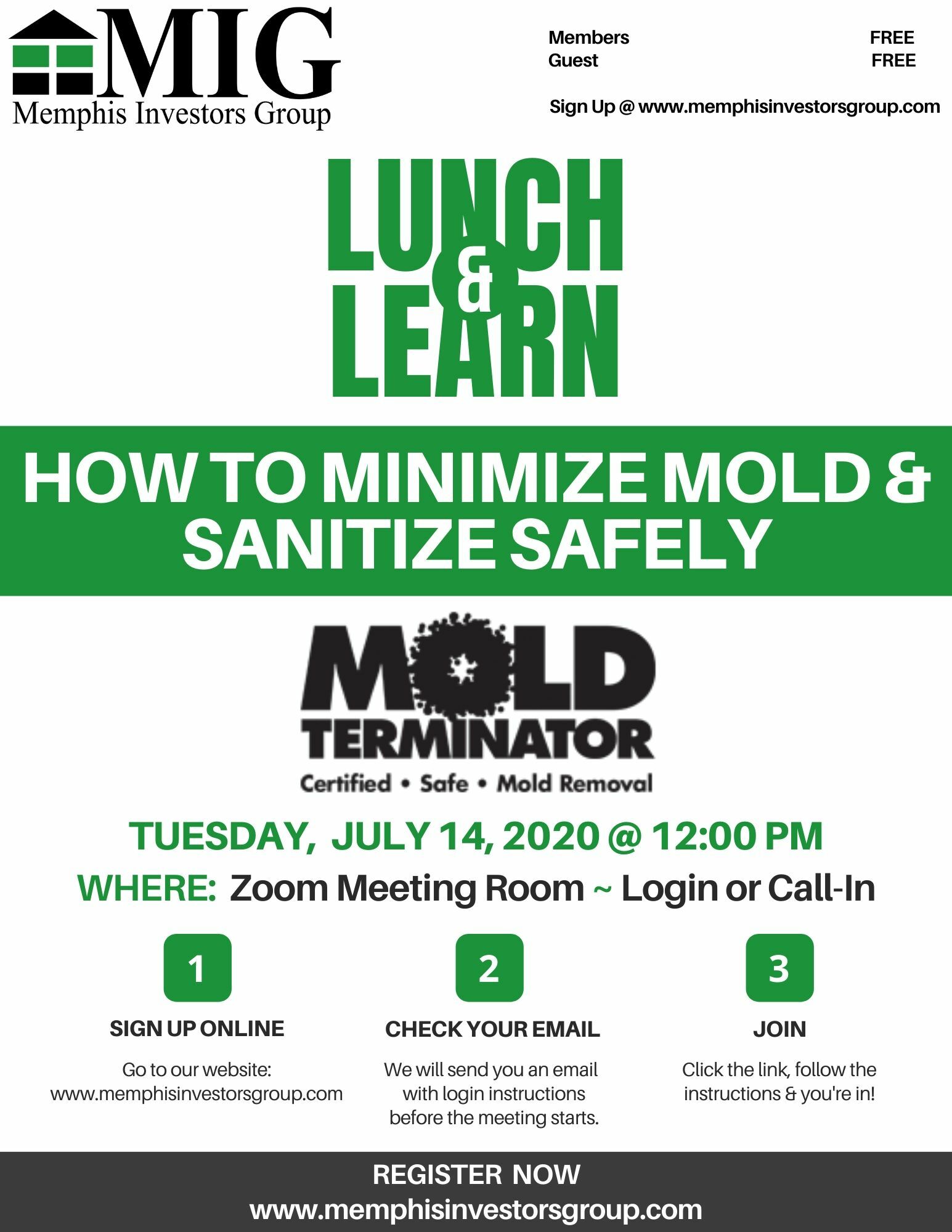 Lunch and Learn 2020 Jul 14 Mold Terminator
