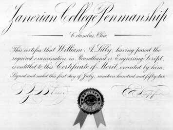 Certificate Bill Lilly