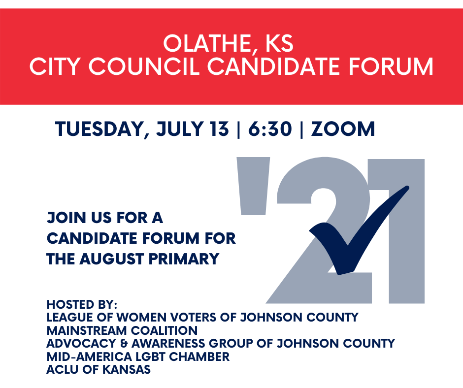 Olathe City Council Candidate Forum Events League of Women Voters