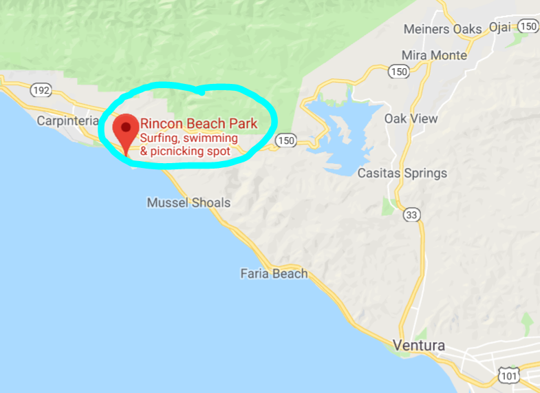 Rincon Beach Map #2