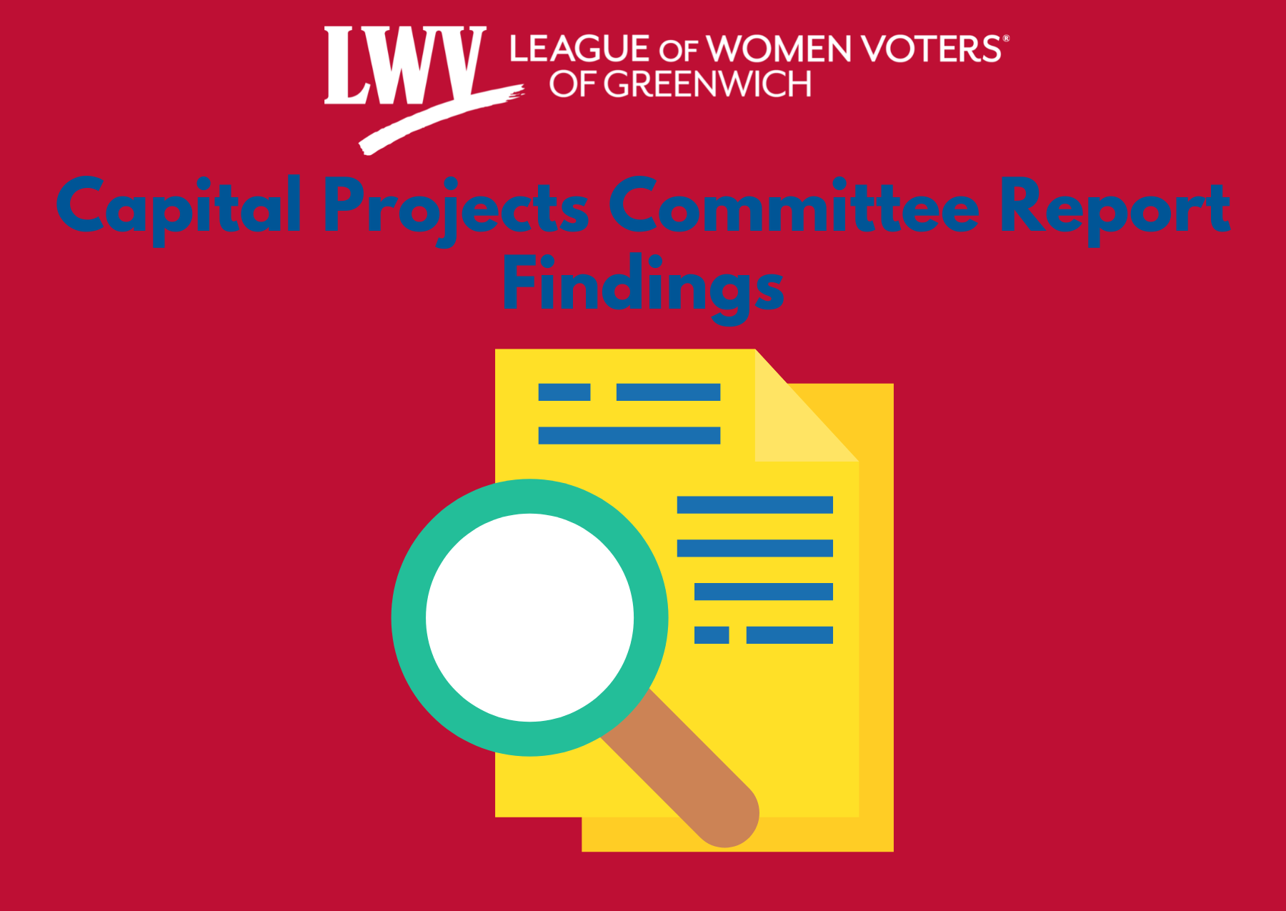 Capital Projects Study LWV Greenwich