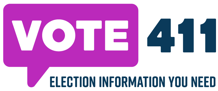 Vote 411 - purple bubble