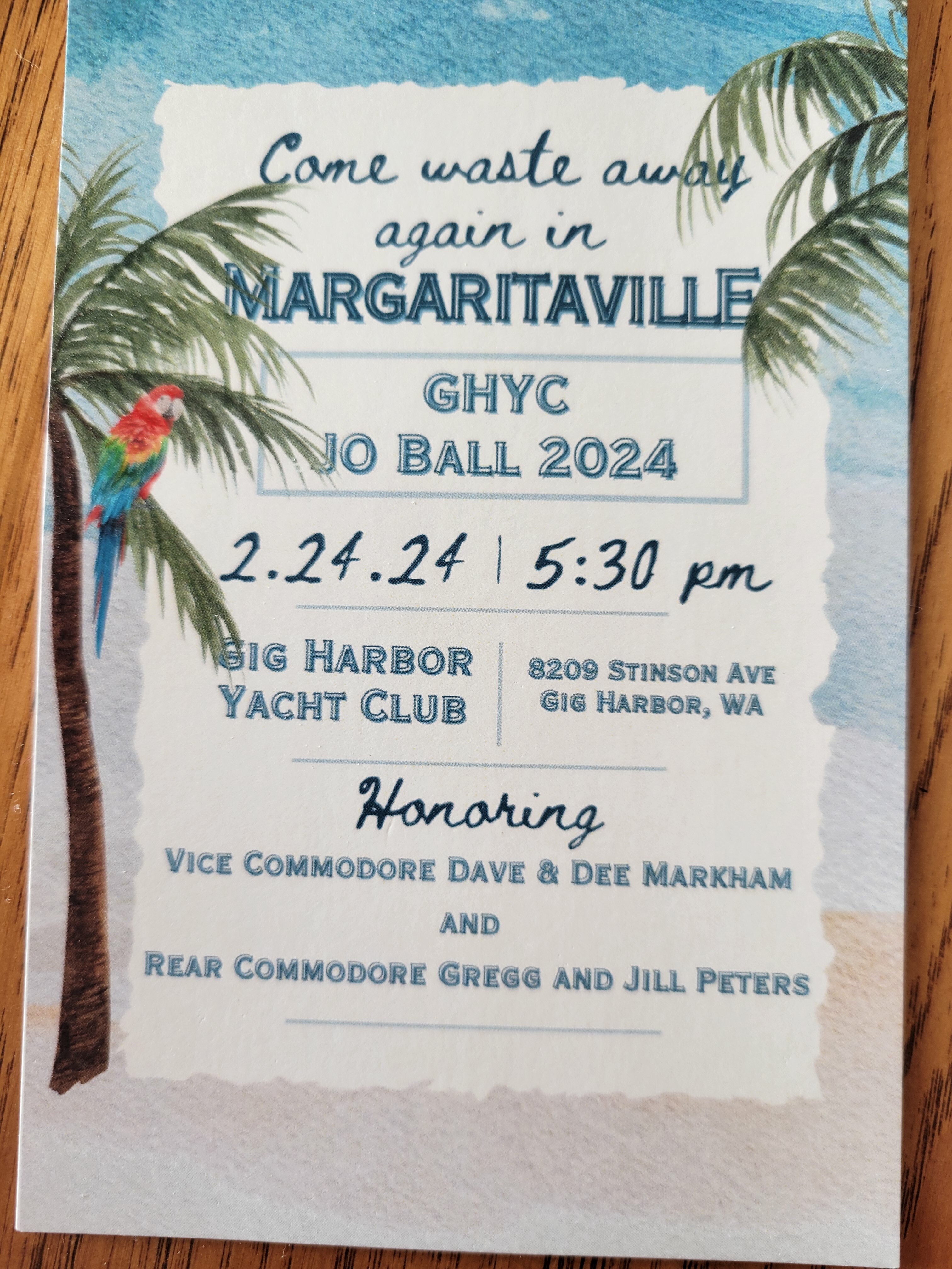 JO Ball Events Gig Harbor Yacht Club