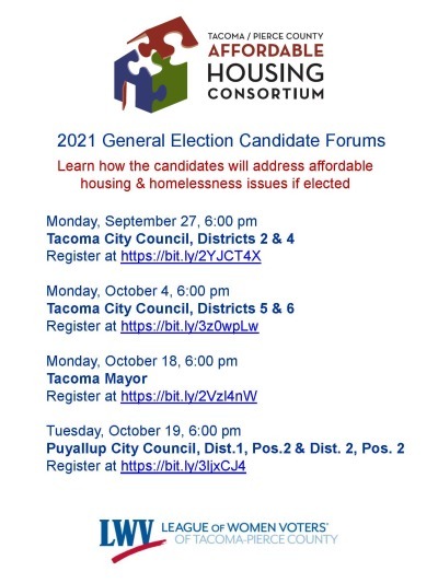 2021 Pierce County Candidate Forums - LWV of Tacoma-Pierce County