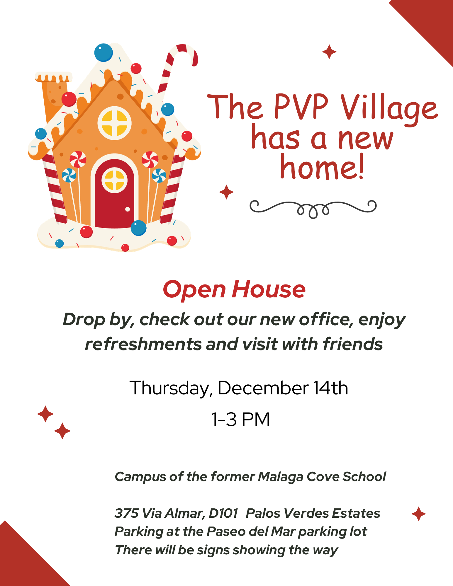 Holiday Open House Events Palos Verdes Peninsula Village