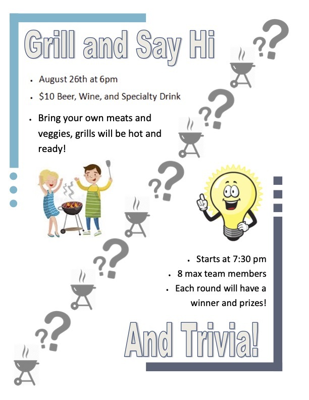 Grill and Say Hi plus Trivia Events Spray Beach Yacht Club